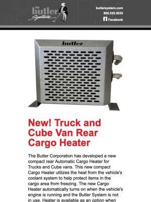 Truck & Cube Van Rear Cargo Heater