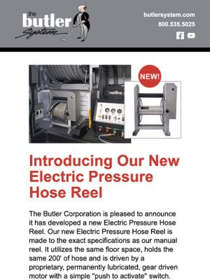 Introducing Our New Electric Pressure Hose Reel