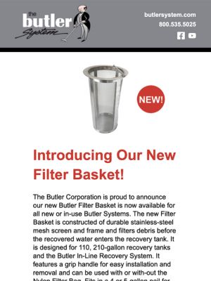 Introducing Our New Filter Basket