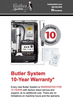 Butler System 10-Year Warranty*
