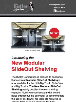 New Modular SlideOut Shelving