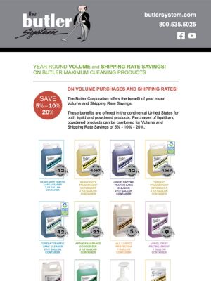 Year Round Volume and Shopping Rate Savings!