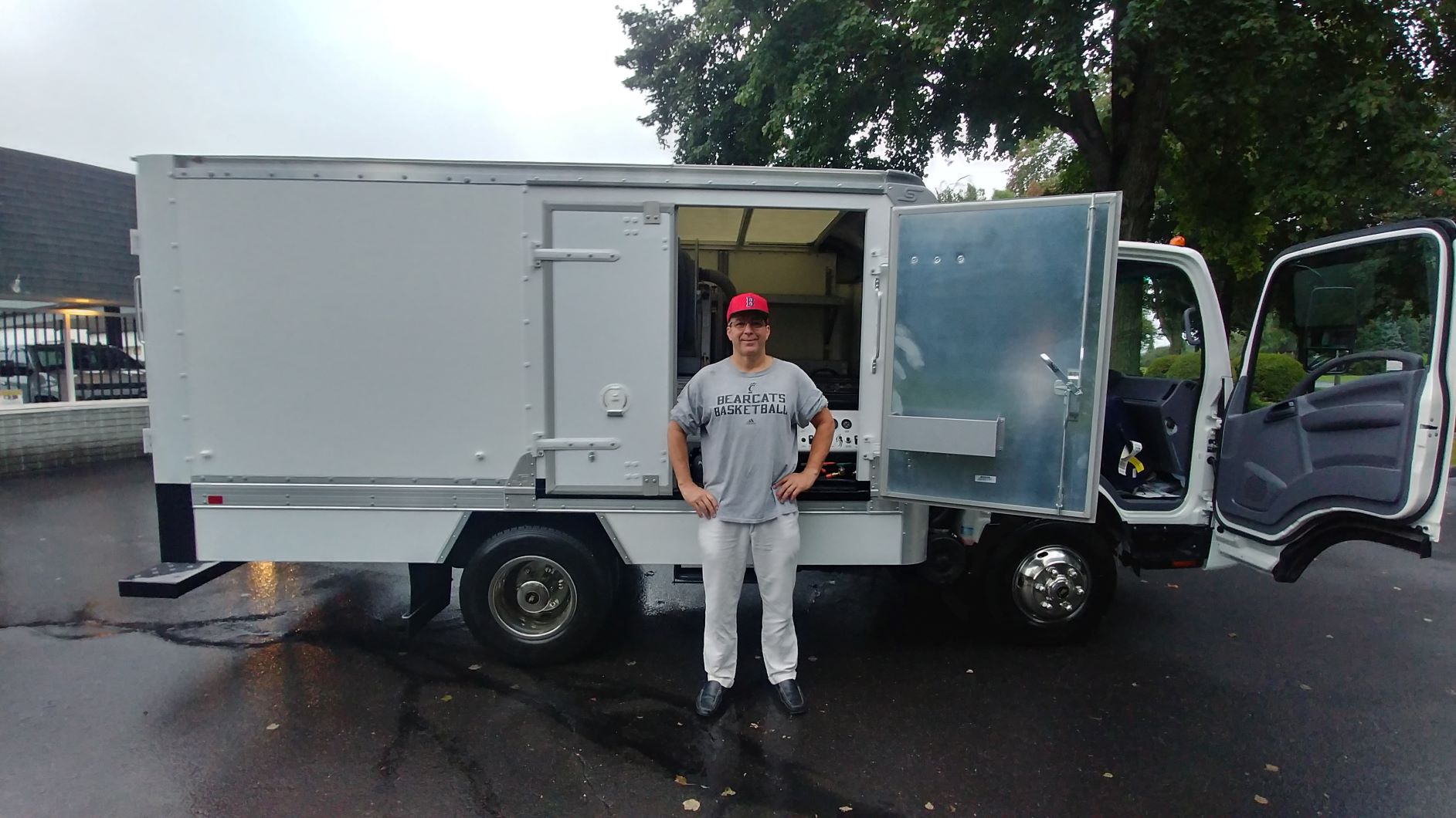 John Apke takes delivery of New Butler Carpet Cleaning Machine in Little Big Truck