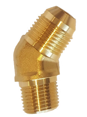 3/8" Brass 45 Degree JIC Fitting Connector