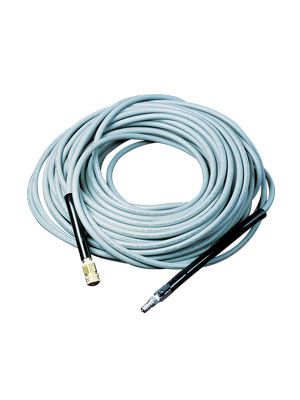 High Pressure Hose - 50' Grey With Shutoff And Fittings