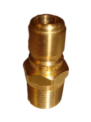 1/2" Brass Male Free Flow Quick Connect