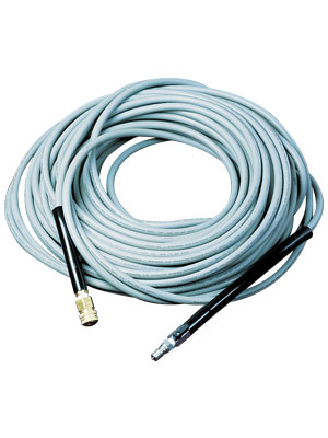 High Pressure Hose - 150' Grey With Shutoff And Fittings